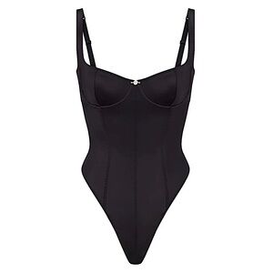 NEW SKIMS stretch satin high leg lingerie/shapewear bodysuit